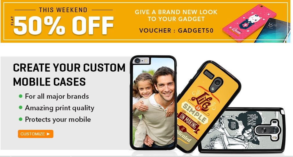 India Desire : Get Extra 50% Off On Mobile Gadgets & Accessories From Printvenue- GADGET50 