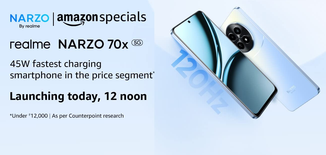 Realme Narzo 70 Series Starting Price Rs 10999 On Amazon : Buy In Open  Sale, Specifications & Buy Online In India