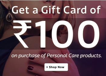 India Desire : Get Free Rs.100 Flipkart Gift Voucher On Purchasing Of Personal Care Product