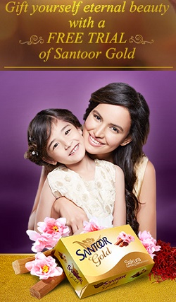 India Desire : Get Free Santoor Gold Soap Sample