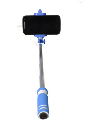 India Desire : Buy Cezzar Fashion Blue Monopod Pocket Selfie Stick Worth Rs 198 At Rs 73 From Snapdeal