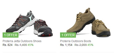 India Desire : Deal of the Day: Flat 45% Off on Proterra Shoes From flipkart