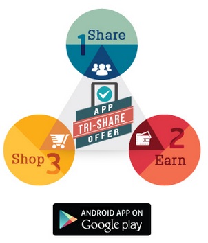 India Desire : Shopclues App Tri-share Offer : Free Shopclues Voucher Rs. 100 [Shopclues App Share Offer]