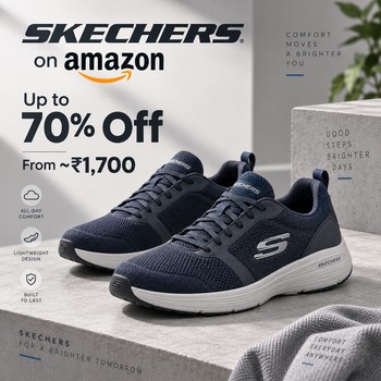 India Desire : Skechers Shoes Sale (Sep 2026): Up To 70% Off + Amazon Coupon