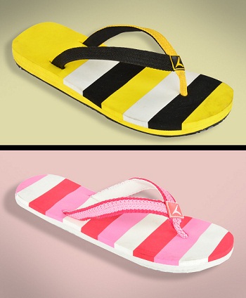 India Desire : Buy Combo Of 2 Slippers At Rs. 299 Only From Askmebazaar