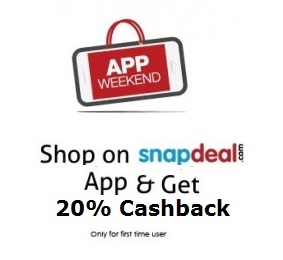 India Desire : Get Flat 20% Cashback On 1st Purchase From Snapdeal App #ChillKaro- WINTER01