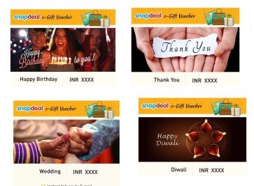 India Desire : Get Snapdeal e-Gift Cards At Up to Rs. 100 off Price