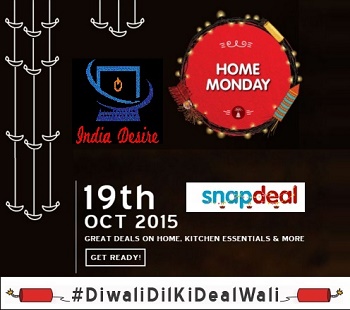 India Desire : Snapdeal 19th Oct Home Monday Sale Offers And Deals