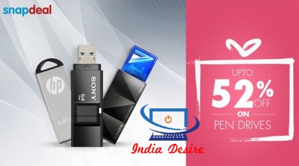India Desire : Snapdeal Discount Offer: Get Upto 52% Off On Pen drives From Snapdeal