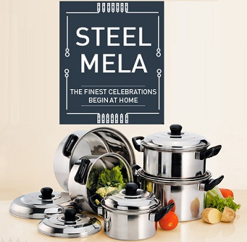 India Desire : Snapdeal Steel Mela Sale: Get Upto 60% Off On Steel Prodcuts From Snapdeal Dhanteras Offer