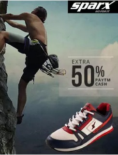 India Desire : Get Extra 50% Cashback on Sparx Footwear From Paytm