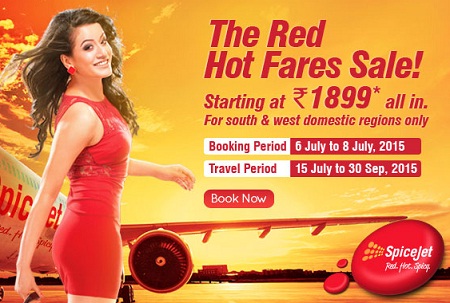 India Desire : Spicejet Red Hot fare Sales International Fares Starting At Rs 1899