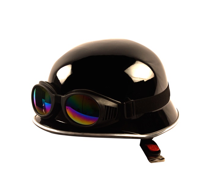 India Desire : Get 56% Off On Autofurnish Legend Bike Motorcycle Royal German Style Helmet With Goggles - (GR-301) (AF2024) At Rs. 439 From Askmebazaar