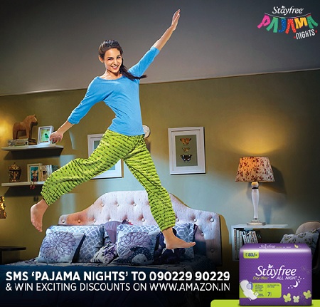 India Desire : Stayfree Pajama Nights  09022990229 Amazon Offer :  Get Rs. 200 Amazon Voucher Free #‎StayfreePajamaNights‬