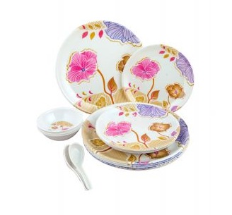 India Desire : Buy Attractive Melamine Dinner (Set of 12 pcs) At Rs. 149 From Shopclues