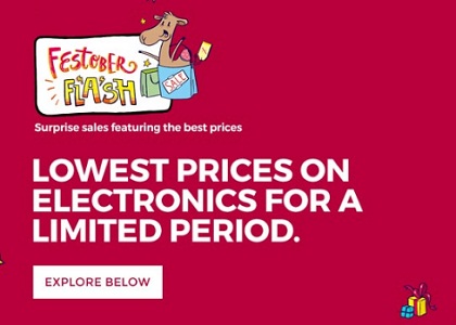 Tata Cliq Festober Flash Sale : Lowest Price Deals On Electronics [Rs 4 Products Added]