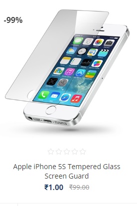 India Desire : Mobile Tempered Glass And Screen Guard At Rs 1 From Inhabb