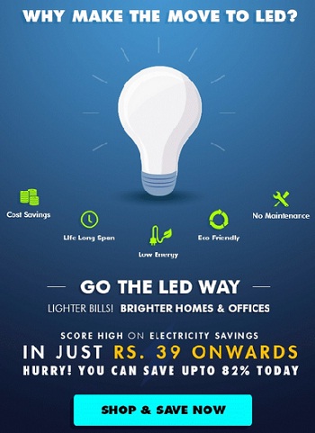 India Desire : Tolexo Deal Of The Week : Get Upto 82% On Led Bulb Start At Just Rs. 32 From Tolexo