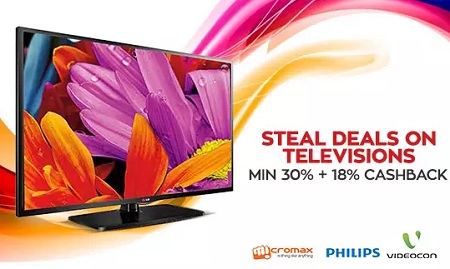 India Desire : Paytm LED TVs Extra Rs. 10000 Cashback : Get Extra Rs. 10000 Cashback On LED TVs From Paytm - E10K