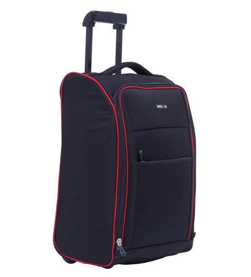 bags r us 36 ltr polyester black cabin trolley bag