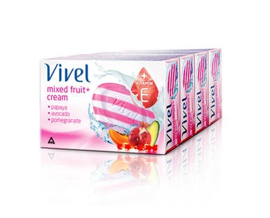 India Desire : Buy Vivel Mixed Fruit Cream 100gm Soap (Pack Of 4) At Rs. 56 From Paytm - LOOK30