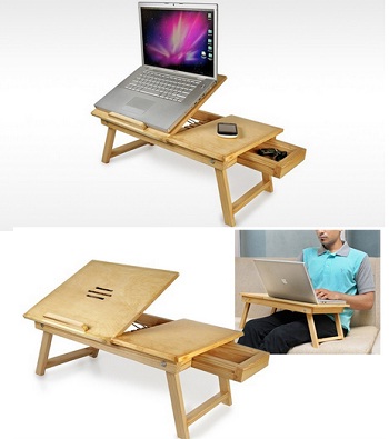India Desire : Buy Wooden Laptop Table At Rs. 999 From Groupon