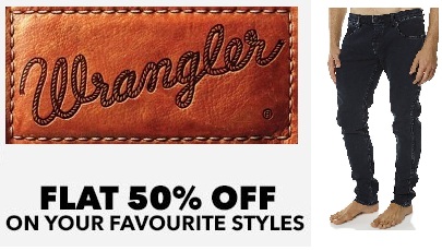 India Desire : Flat 50% Off On Denim Wrangler jeans At Rs. 900 From Jabong Jeans offer