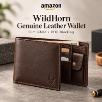 Buy WildHorn Genuine Leather Wallet for Men, Slim Bifol...