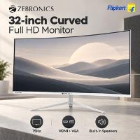 Buy ZEBRONICS 80.0 cm (32 Inch) Curved Full HD LED Back...